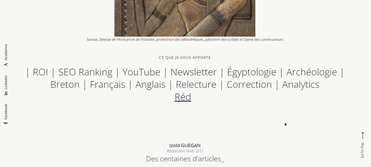 Création du site d’une rédactrice web SEO – webdesign et branding par Swagner