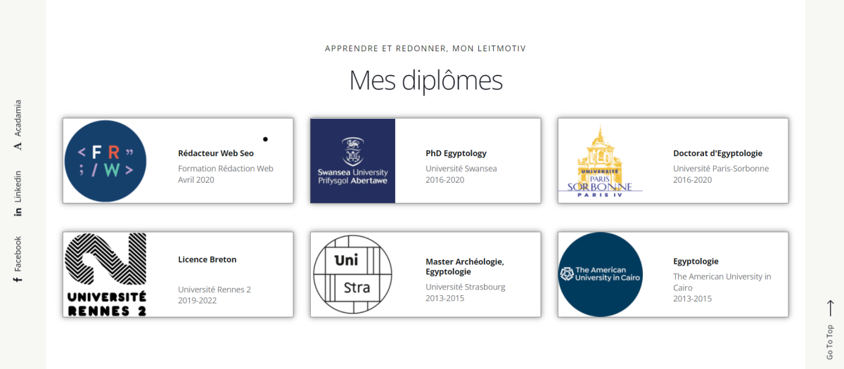 Création du site d’une rédactrice web SEO – webdesign et branding par Swagner