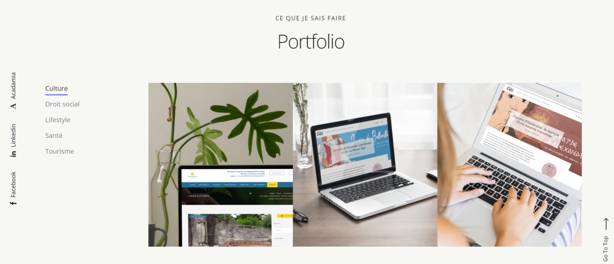 Création du site d’une rédactrice web SEO – webdesign et branding par Swagner