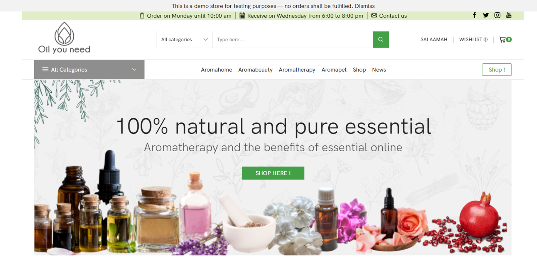 Création du site e-commerce Oil You Need – webdesign et identité visuelle réalisés par Swagner