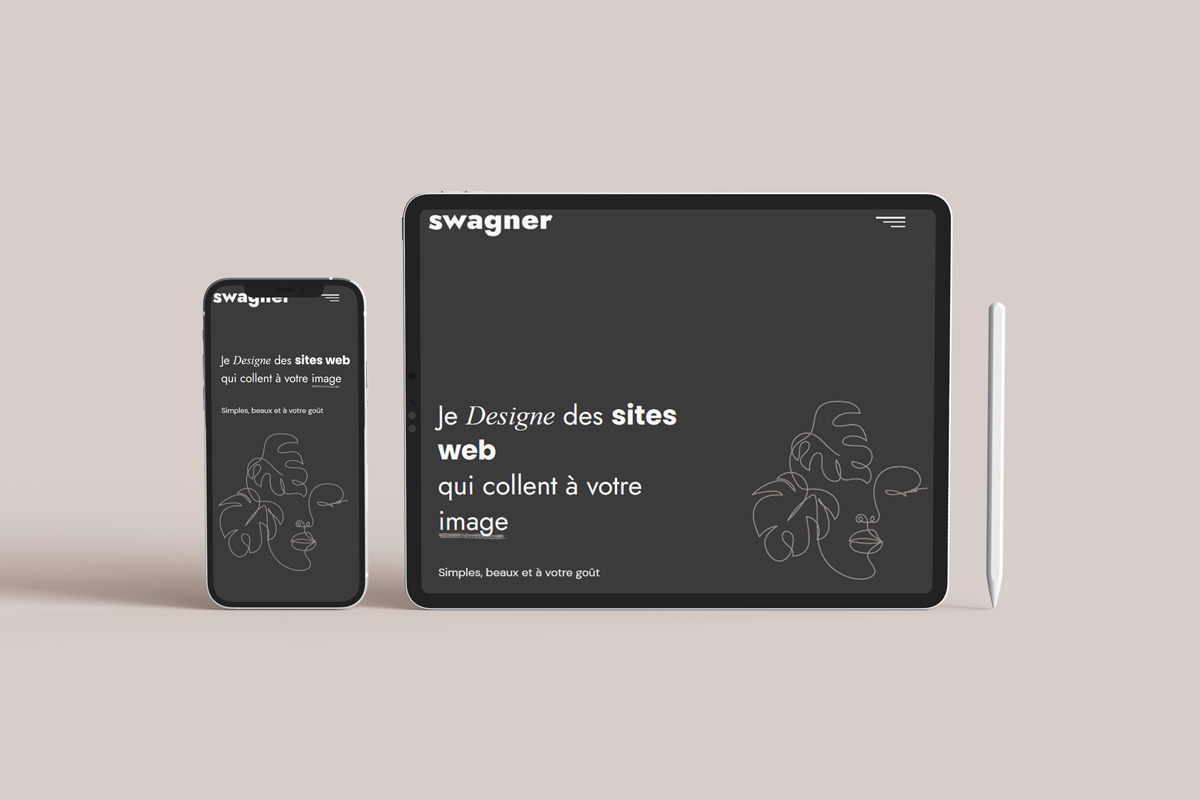 Site web affiché sur smartphone et tablette pour illustrer un design responsive adapté aux mobiles