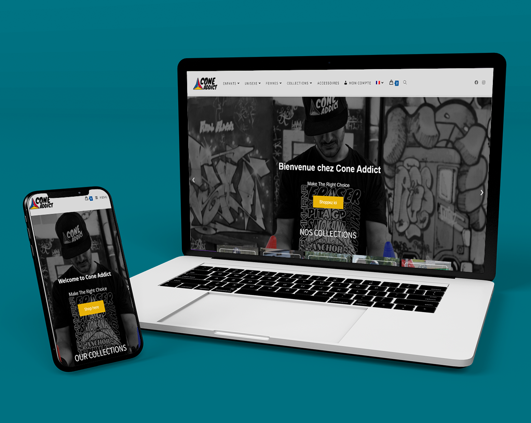isuel site internet Cone Addict marque moto lifestyle – Swagner