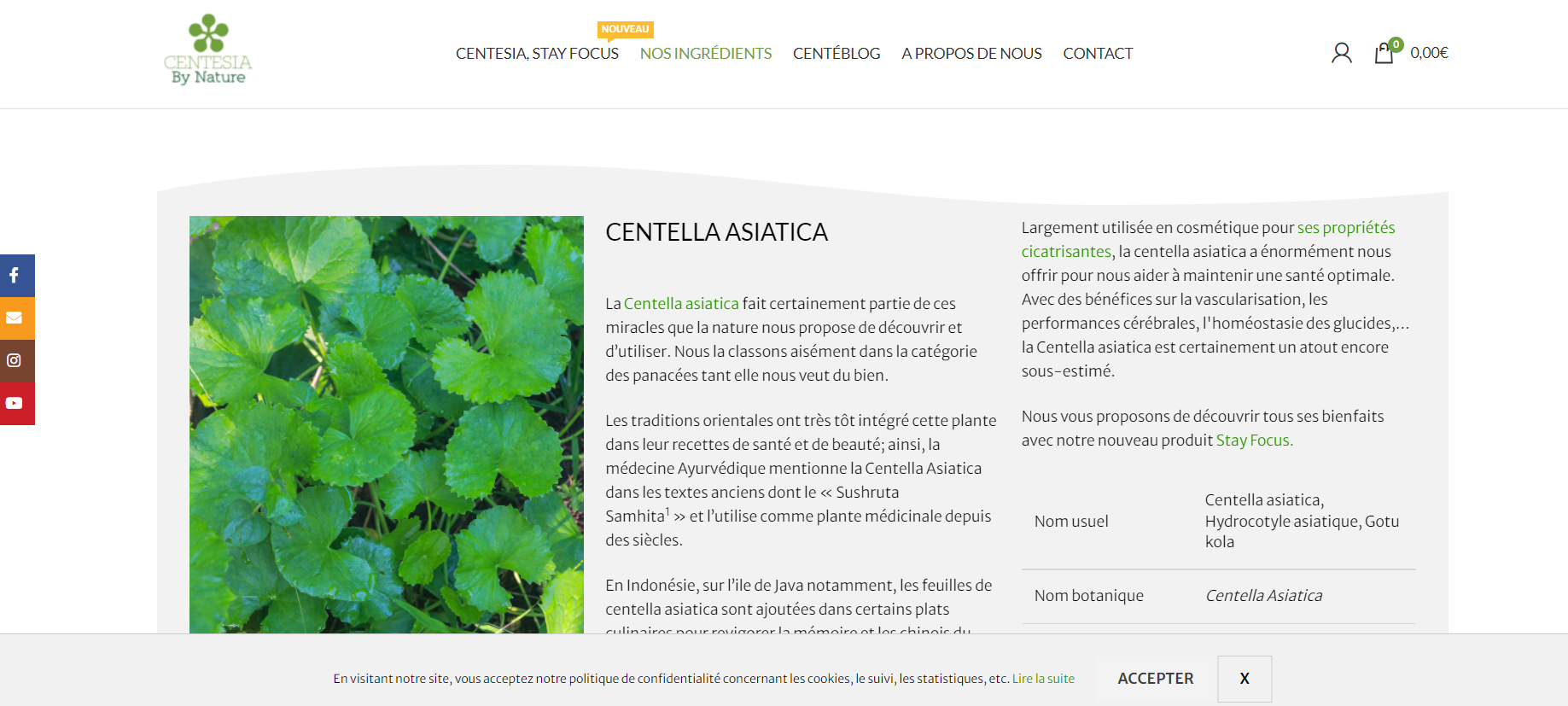 Création du site e-commerce Centesia by Nature – webdesign et identité visuelle réalisés par Swagner