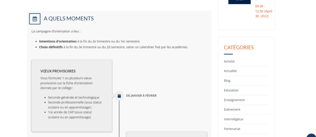 Création du site du Collège Privé Avicenne – design, UX et pages administratives par Swagner