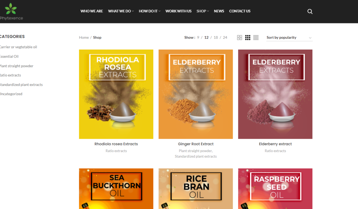 Création du site e-commerce Phytexence– webdesign et identité visuelle réalisés par Swagner