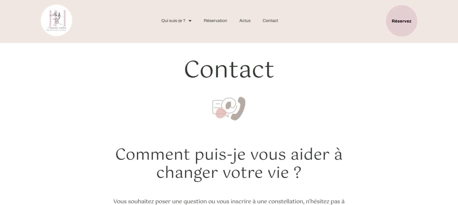 Création du site Jihane Haïda – webdesign, illustrations thématiques et identité visuelle par Swagner