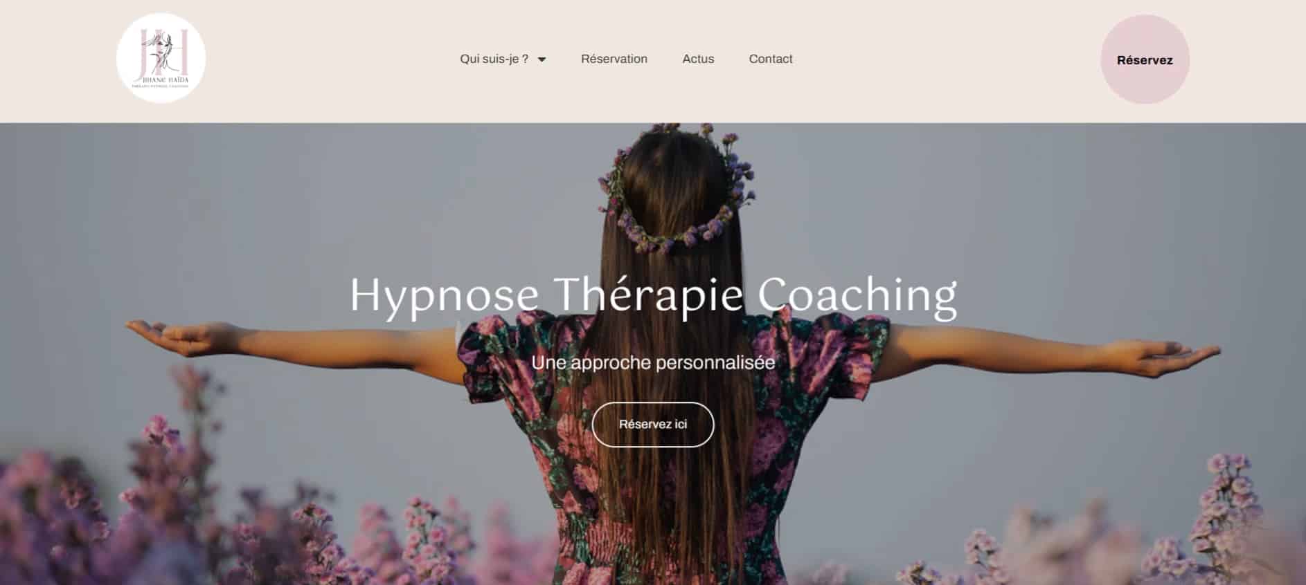 Création du site Jihane Haïda – webdesign, illustrations thématiques et identité visuelle par Swagner