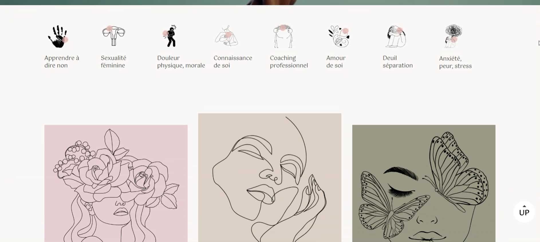 Création du site Jihane Haïda – webdesign, illustrations thématiques et identité visuelle par Swagner