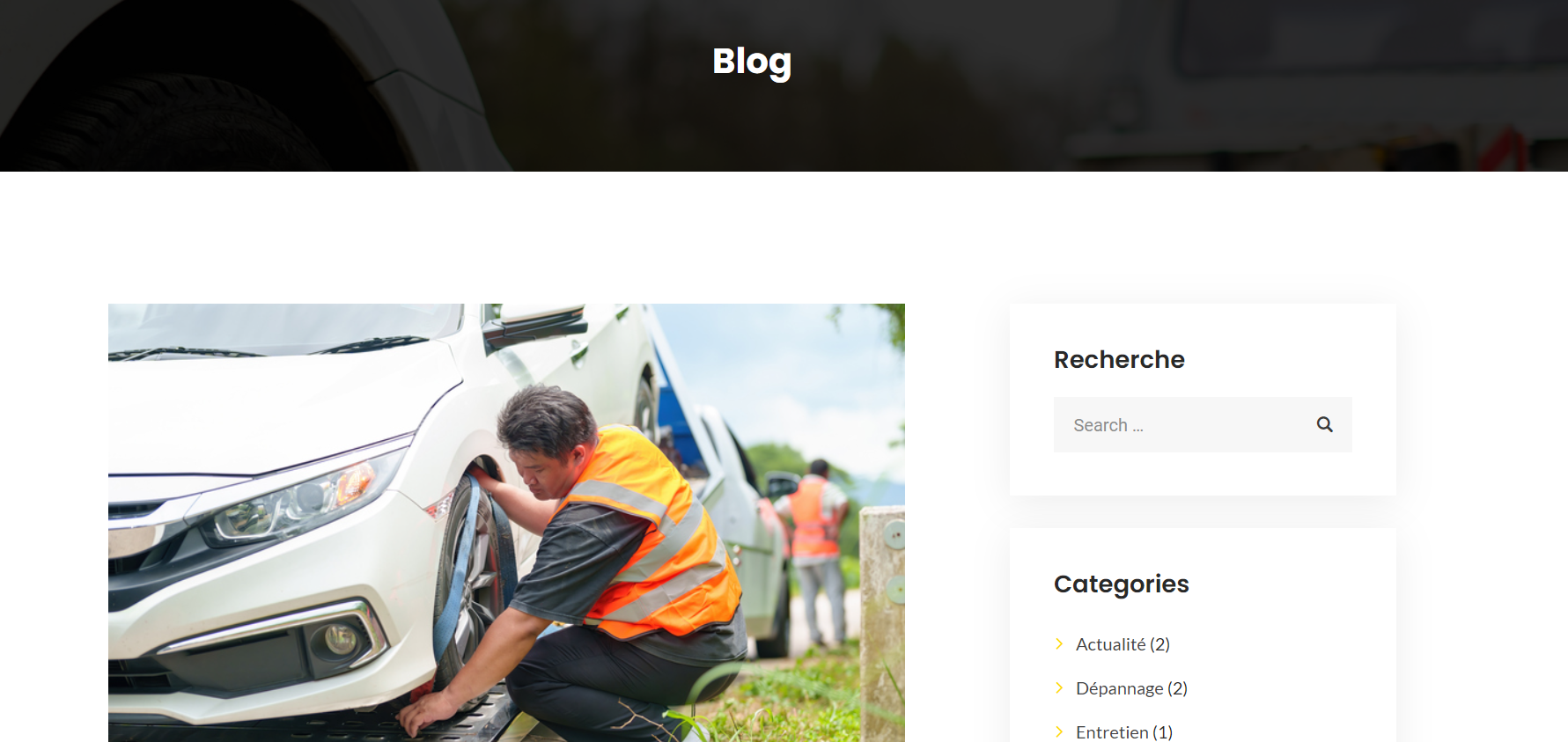 Création du site Team Dépannage – webdesign et identité visuelle réalisés par Swagner