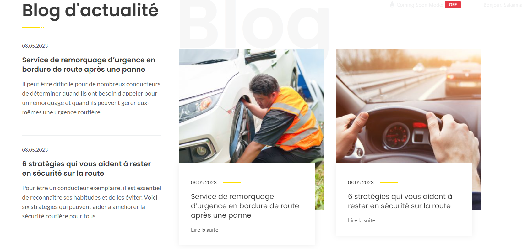 Création du site Team Dépannage – webdesign et identité visuelle réalisés par Swagner