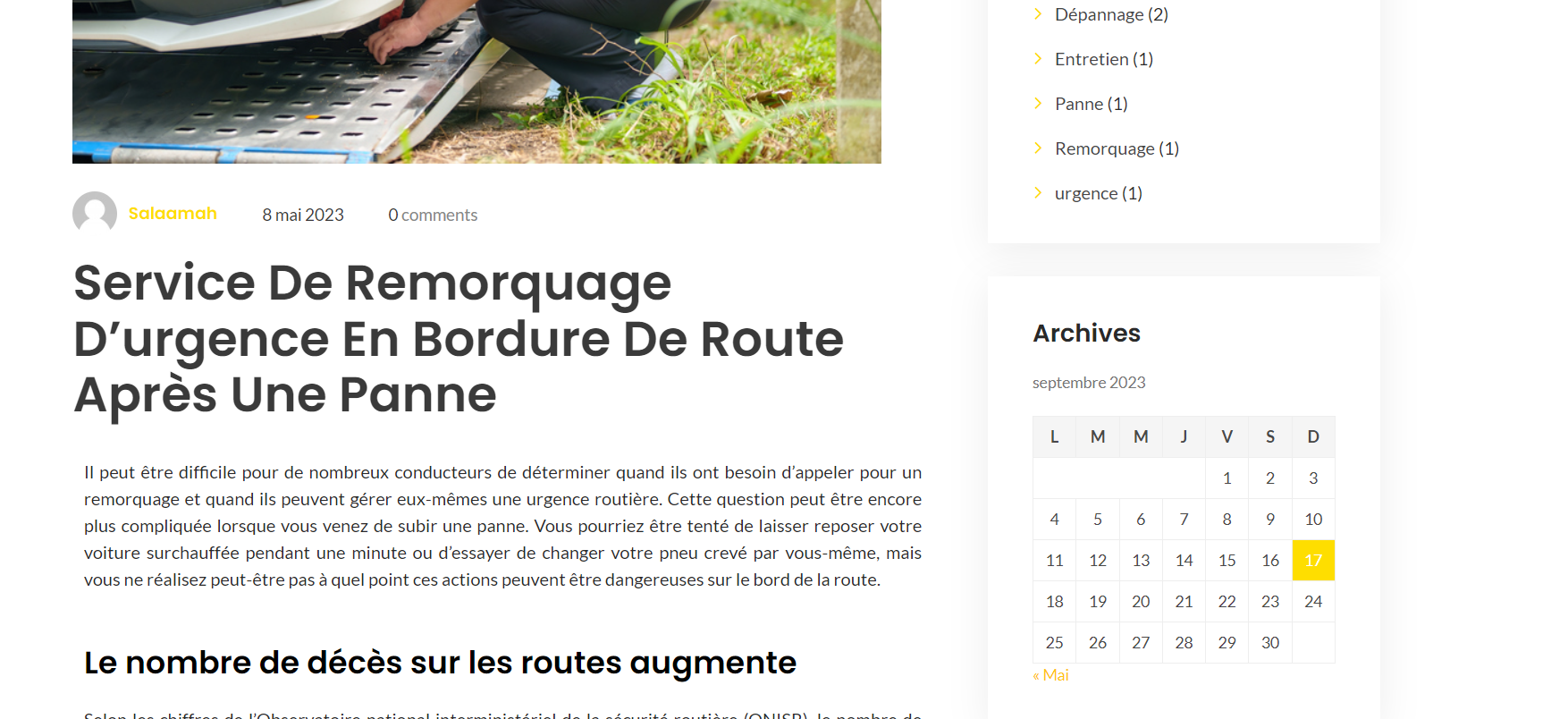 Création du site Team Dépannage – webdesign et identité visuelle réalisés par Swagner