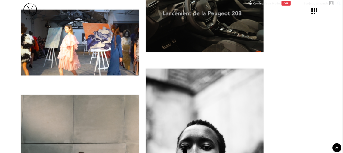 Visuel du site YANK – création de site et branding par Swagner