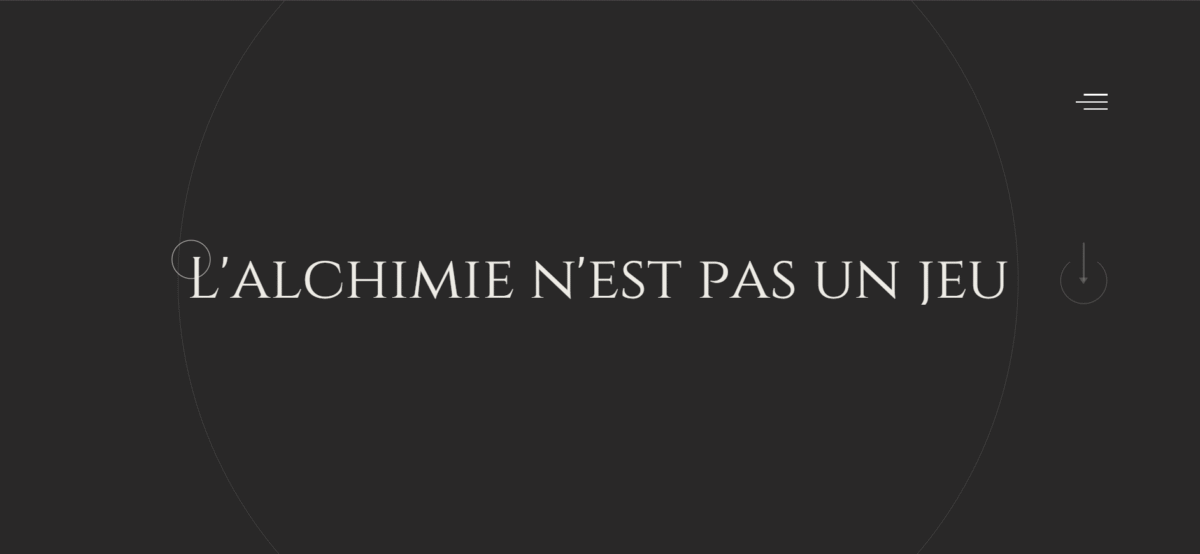 Création du site Alchimie du Masculin – webdesign et univers graphique par Swagner