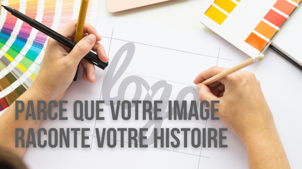 Création d’un logo avec un nuancier de couleurs, illustrant le travail d'identité visuelle