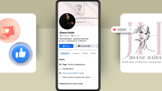 Visuels réseaux sociaux pour Jihane Haïda, psychothérapeute et coach